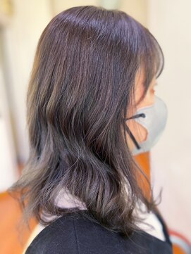 アークスヘアー 20代30代大人可愛い毛先パーマアッシュブラウン透明感