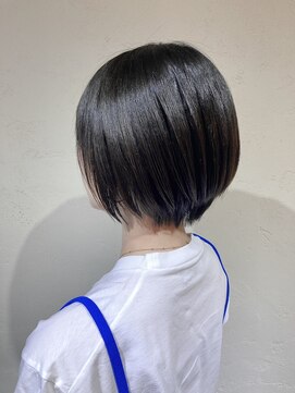アロマ ヘアルーム 池袋店(AROMA hair room) 大人ガーリー20代30代40代前下がりショートボブ/池袋/池袋東口