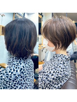 バンプ ギンザ(BUMP GINZA) 30代/40代/50代・絶壁解消・小顔前下がりショートボブ【中村】