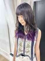 ホワイト 梅田(white)&nbsp;裾カラー×紫