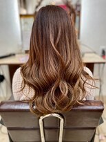 エルベ 千波店(elve) バレイヤージュ風ベージュカラー