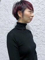 ラウンジ モリオ イケブクロ(Lounge MORIO Ikebukuro) 【morio池袋】赤紫カラーピクシーショート♪