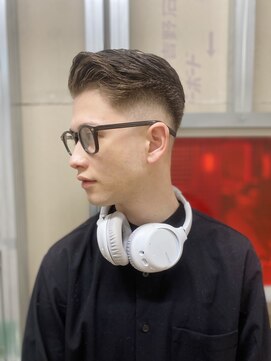 メリケンバーバーショップ トーキョー(MERICAN BARBERSHOP TYO) ハイライト/マッシュパーマ/ウルフ/アッシュブラック246