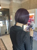 リンダテーラ(Linda tela) 【札幌白石】ケアブリーチ/パープル/ダブルカラー/ボブ/ミニボブ