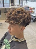 スペインカールラルフカール波巻きスパイラルパーマメンズパーマ