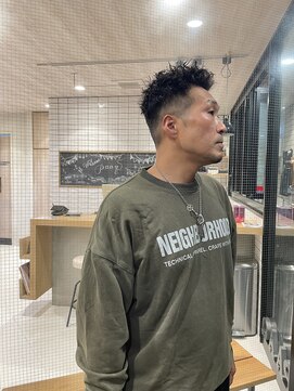 パーク(PAAQ) 【木村アキノブ】メンズショート/大人仏陀パーマ/フェード