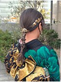 【Luccica PARIS sayumi】成人式ローポニー編みおろしアレンジ
