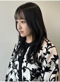 韓国風/透明感カラー/サイドバング/地毛風/10代20代30代