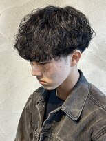 ニアウ 高崎店(Niau)&nbsp;波巻きスパイラルパーマ波巻きパーマメンズパーマ群馬高崎眉毛