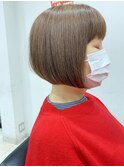 ナチュラルブラウングレーカラー、ミセスボブ
