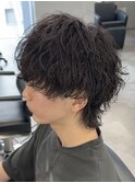波巻き/波巻きパーマ/マッシュ