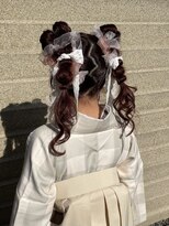 オニキス(ONYX)&nbsp;卒業式袴着付け＋リボンツインテール【chisato】