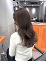 レブ 三条河原町(Reb,) ブリーチなしダブルカラーレイヤーカットブラウンヘア30代40代