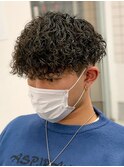 プードルパーマメンズカットスパイラルパーマツイスパ波巻き