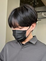 シースルーマッシュナチュラルマッシュメンズ韓国ツーブロック