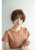 くびれショート/マロンベージュ