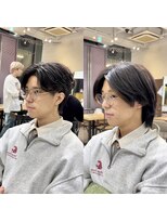 ビュー トウキョウ(VIEW TOKYO)&nbsp;メンズカット/センターパート/韓国風/ガイルヘア