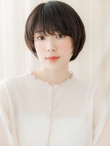 カバーヘア ブリス 大宮西口(COVER HAIR bliss)&nbsp;顔周りレイヤーカット黒髪小顔マッシュショートZ大宮30代40代