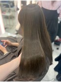 美髪＊オリーブグレージュ＊髪質改善ストレート＊Zina札幌大通