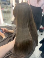 ジーナ  札幌大通(Zina)&nbsp;美髪＊オリーブグレージュ＊髪質改善ストレート＊Zina札幌大通