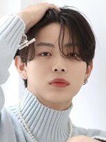 ページ(page,)&nbsp;韓国ヘアカルマパーマコンマバングセンターパート黒髪ウルフ