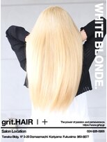 グリット ヘアープラス(grit.HAIR|+) 【grit.】ホワイトケアブリーチ/ロング | 郡山