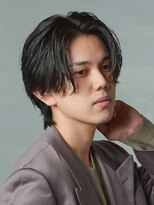 エルマーク 堺東(L-MARK)&nbsp;センターパート/ニュアンスパーマ/カルマパーマ/メンズ/眉毛