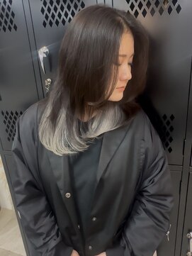 イエナ 渋谷(IENA) デザインカラーケアブリーチダブルカラーシルバーインナーカラー