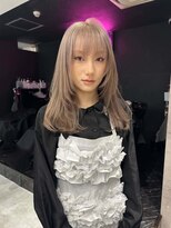 ワンズオゼ 渋谷(ONE's oze) ハイトーン/ダブルカラー/クラゲヘアー/オリーブグレー/小顔/