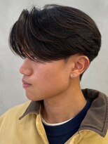 ニコトウキョウ 新宿(nico TOKYO)&nbsp;メンズセンターパートウルフセンターパートニュアンスパーマ襟足