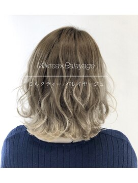 ジョイン(Jo-in) ミルクティーバレイヤージュ、ホワイトブリーチ