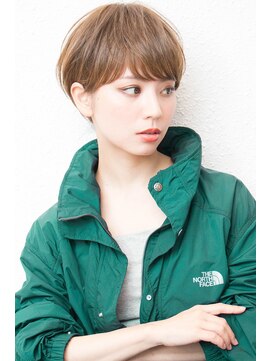 モニカ 西宮北口(Monica) 大人かわいいグレージュ小顔ナチュラルショートボブ