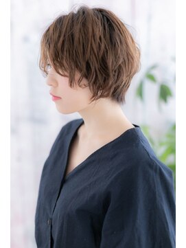 ミック ヘアアンドビューティー 大山店(miq Hair&Beauty) 外国人風濡れ髪ウェーブ…こなれエアリーミニボブb