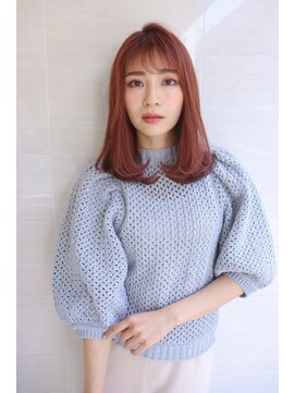 オーロ(ORO) 簡単毛先ワンカールテラコッタピンク♪