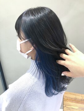 フェリア 松山(Feria) 【Feria松山】お洒落ブルーインナーカラー-相原愛梨-