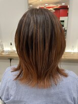 マニクレアーレ 北千住店(mani CREARE) オレンジバレイヤージュ