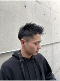 刈り上げツーブロック短髪束感ジェットモヒカン