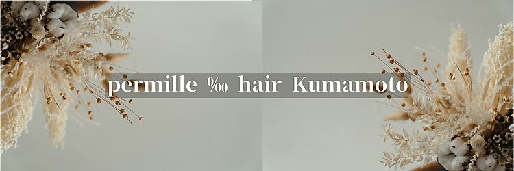 パーミル ヘア クマモト(permille ‰ hair Kumamoto)のサロンヘッダー