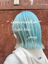 セレーネヘアー(Selene hair) light blue × gray