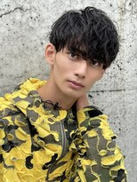 アーリー(Ali'i)&nbsp;波巻きスパイラルパーマツーブロックマッシュ束感ショート