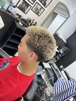 ザ フェイダーズ(The Faderz)&nbsp;束感ツーブロックテーパーフェードハイトーンスパイキーショート