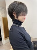 イメチェン/ショート/ボブ/グレージュ/アッシュ