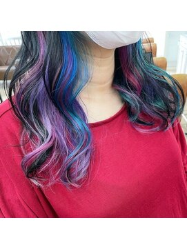 シャルティア(SHALLTIA) カラフルインナ【山口市インナーカラー】【山口ブリーチカラー】