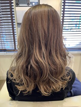 ジュイール 武蔵村山店(jouir) バレイヤージュ×波ウェーブ