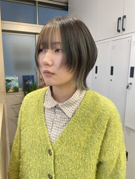 サンド 鹿児島中央(sand) @ayumi_sand ボブウルフ ショートウルフ インナーカラー