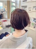 涼しげナチュラルショートボブ