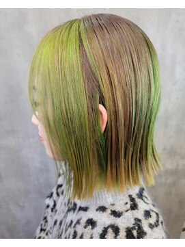 スマイロンナイロン ヘアー(smile on nylon hair) ツートン風カラー