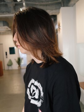 ヨー(Yoh-) 【メンズロング/阿部達哉】メンズレイヤー/ニュアンスパーマ