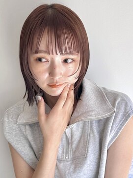 ローネス(LONESS) ぷつっとボブ　外ハネボブ　切りっぱなしボブ　顔まわりレイヤー