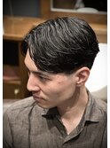 <理容室>メンズ バーバー ニュアンスパーマ フェード